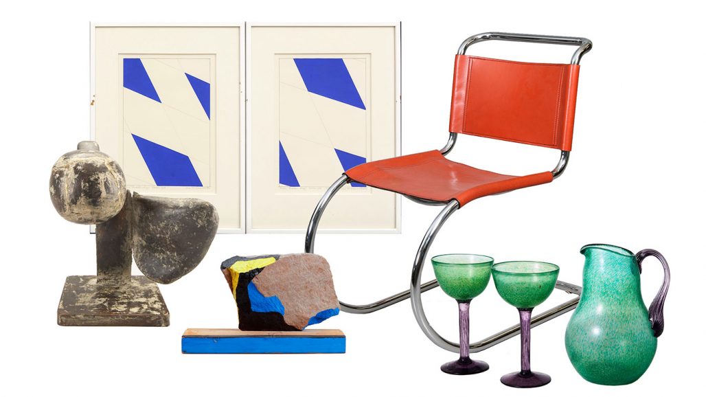 Auktionsfynd – skulpturer och stol i bauhausstil