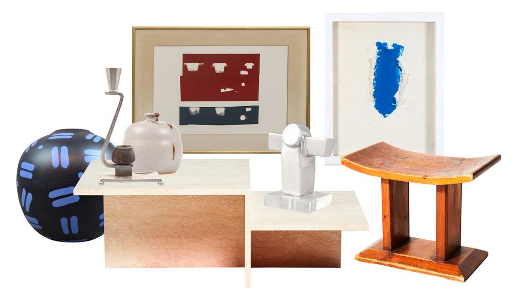 Auktionsfynd – soffbord, litografi och skulptur